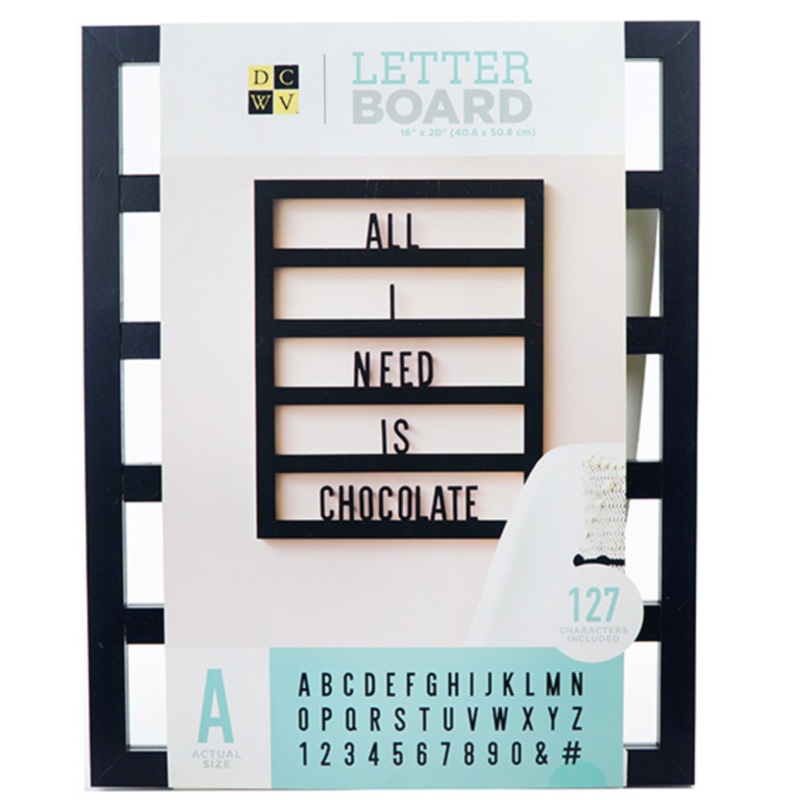 127 pc Backless Frame Letter Board 16″x20″