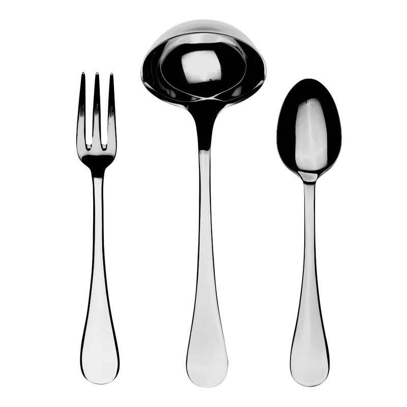 3 Pcs Serving Set (Fork Spoon and Ladle) BRESCIA
