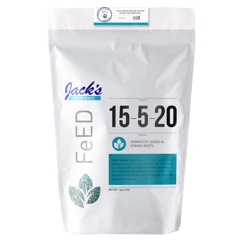 Jack’s Nutrients FeED 15-5-20 Tap Water Ferilizer