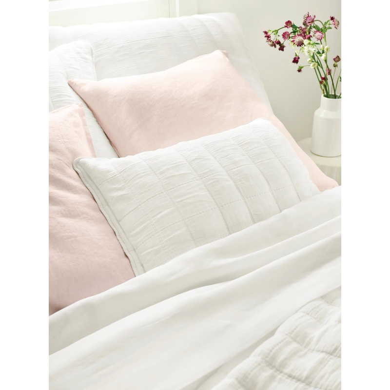 Monet Quilted Sham | White