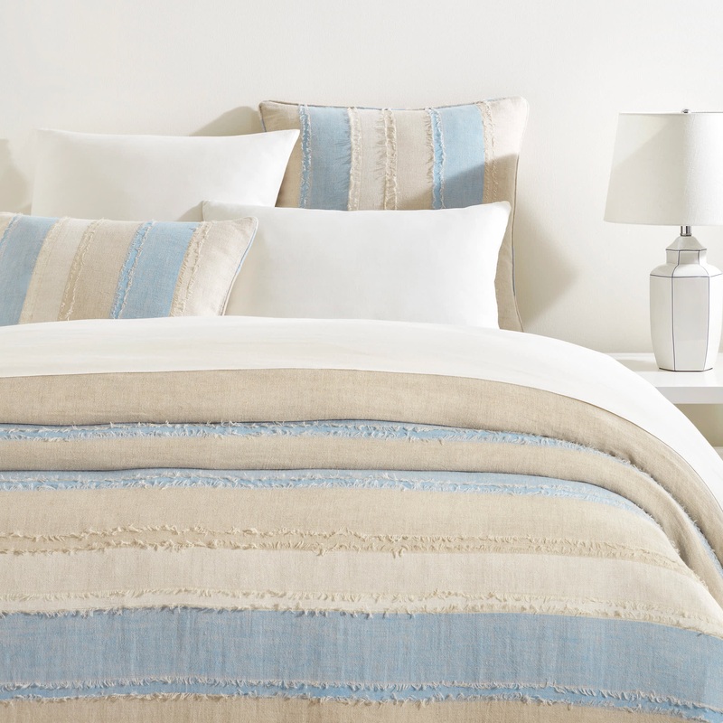 Moon Hills Linen Duvet Cover | Lapis