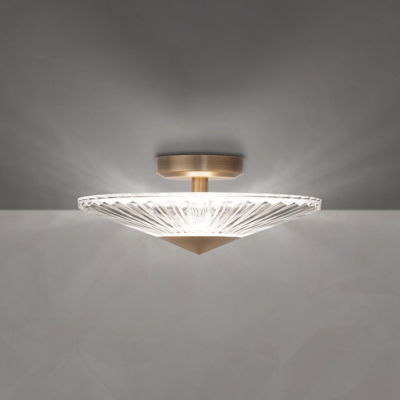 Schonbek S7216 Origami 1-lt 16″ LED Semi-Flush Mount
