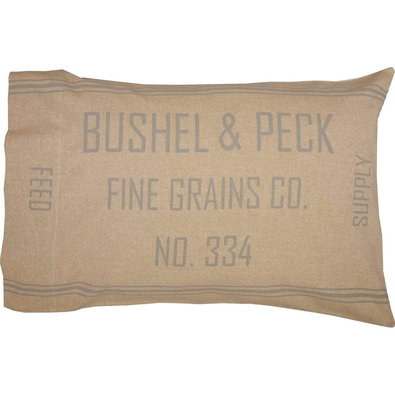 Grace Feed Sack Standard Pillow Case Set of 2 21×30