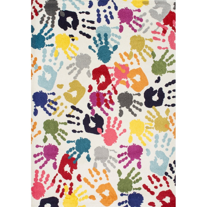 Handprint Collage Rug | Multicolor