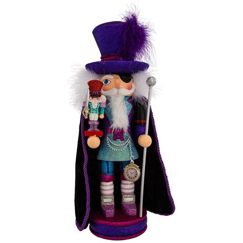 Kurt Adler Hollywood Nutcracker Collection, Drosselmeyer Christmas Nutcracker, 15″