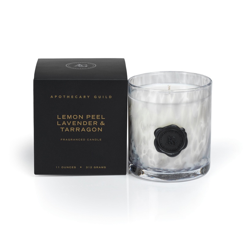 Lemon Peel, Lavender, & Tarragon Opal Glass Candle
