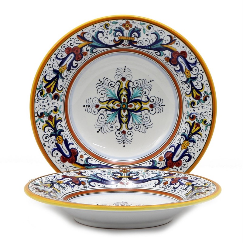 RICCO DERUTA DELUXE: Pasta/Soup Rimmed Bowl Plate
