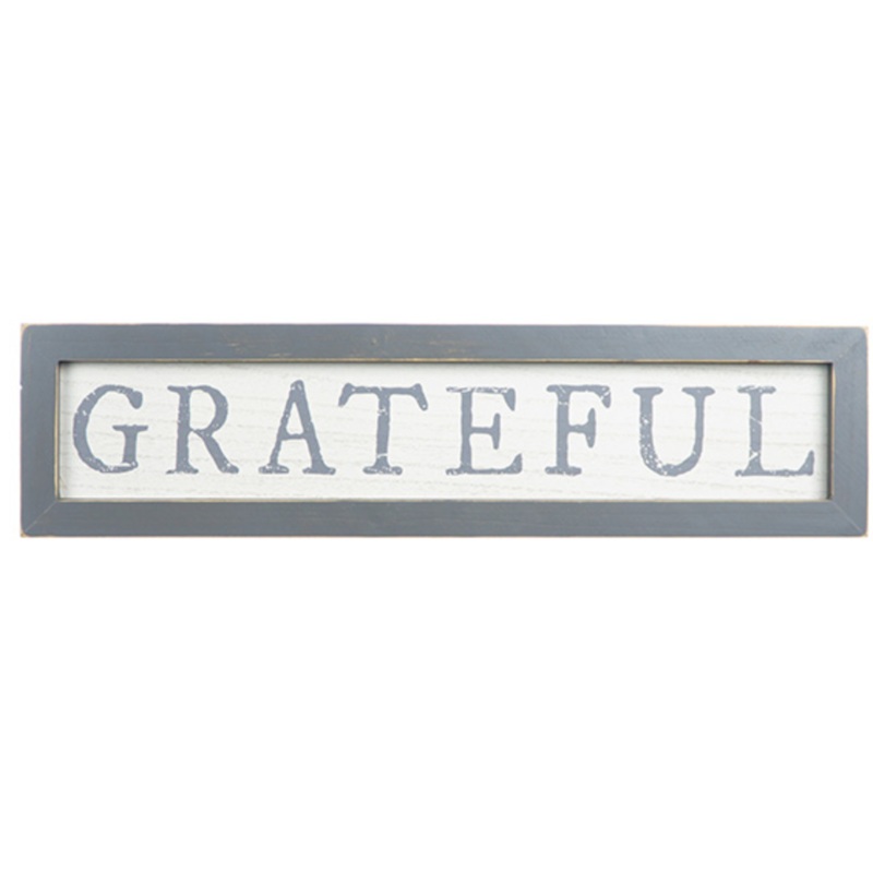 “Grateful” Framed Sign