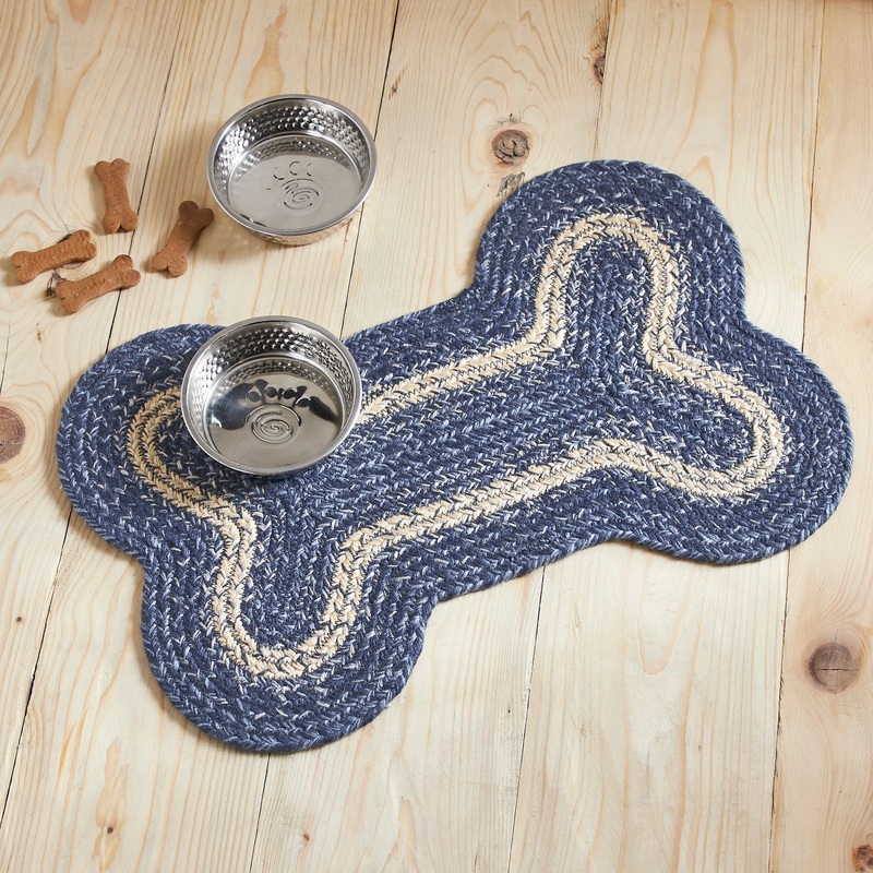 Great Falls Blue Indoor/Outdoor Medium Bone Rug 15×23