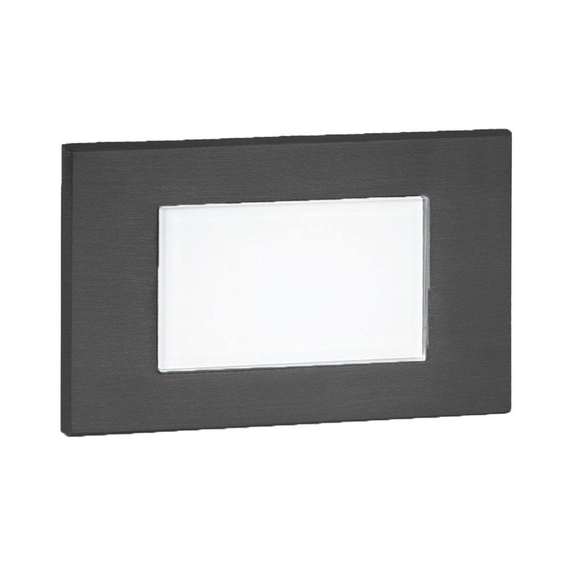 Tempered Glass Rectangular LED Step and Wall Light