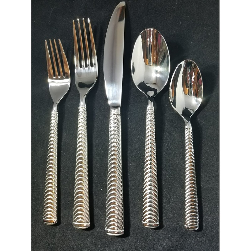 Metropolitan Halo 18/0 Stainless Steel Flatware Set by Holister