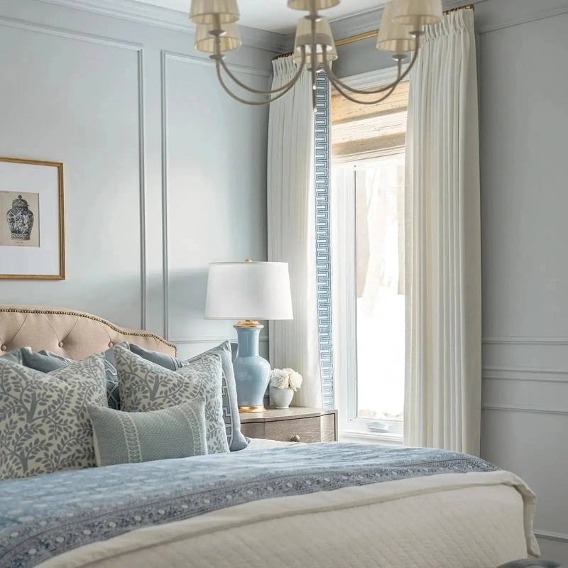 Custom Curtains with Trim Border(Sold per Pair)