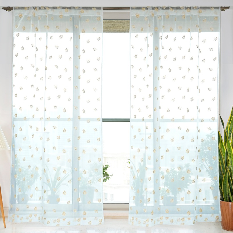 Etereo Autumn Whisper, Gold & Ivory, Sheer, 1 panel