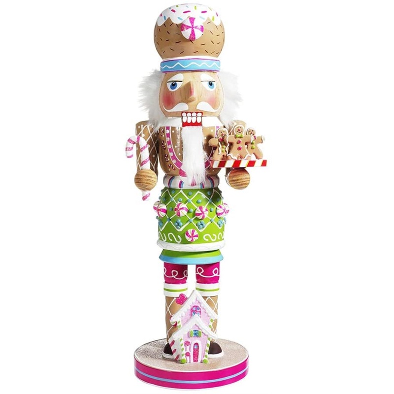 Kurt Adler Gingerbread Nutcracker, 16″