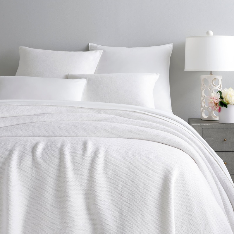 Quinn Cotton Blanket | White