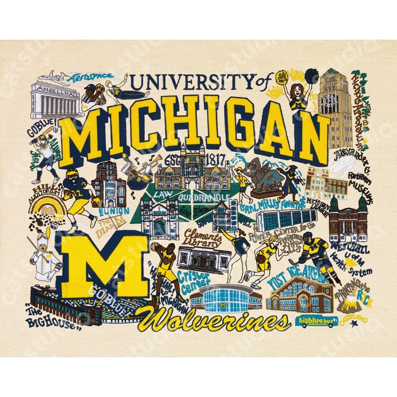 Michigan, University of Collegiate Fine Art Print