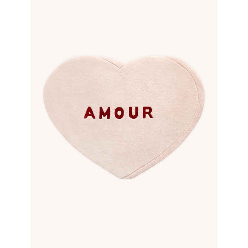 Rug CANDY HEART Cream / Red Print 2.6 x 4ft