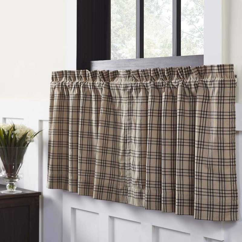 Sawyer Mill Charcoal Plaid Tier Set of 2 L24xW36