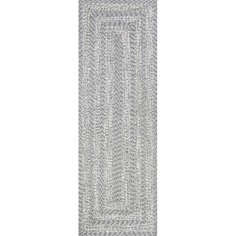 Braided Texture Indoor/Outdoor Rug | Grey