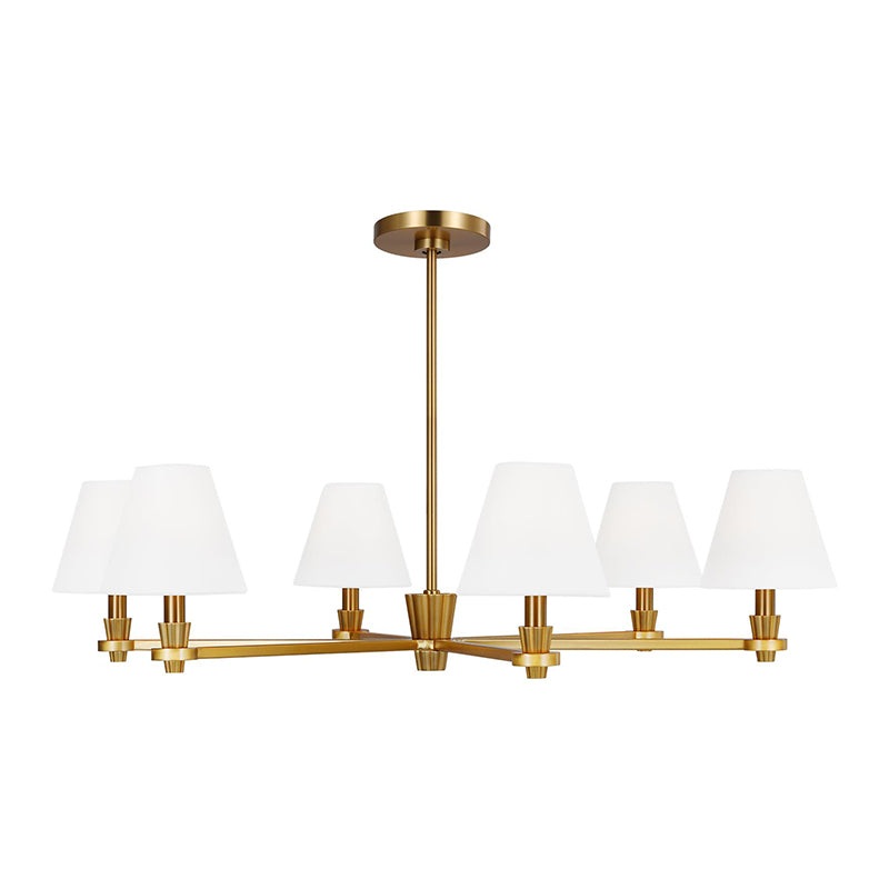 Visual Comfort AC1126 Paisley 6-lt 36″ Chandelier