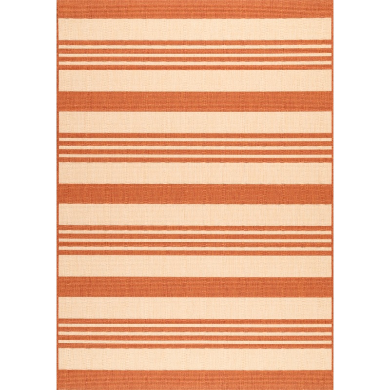 Regency Stripes Indoor/Outdoor Rug | Terracotta
