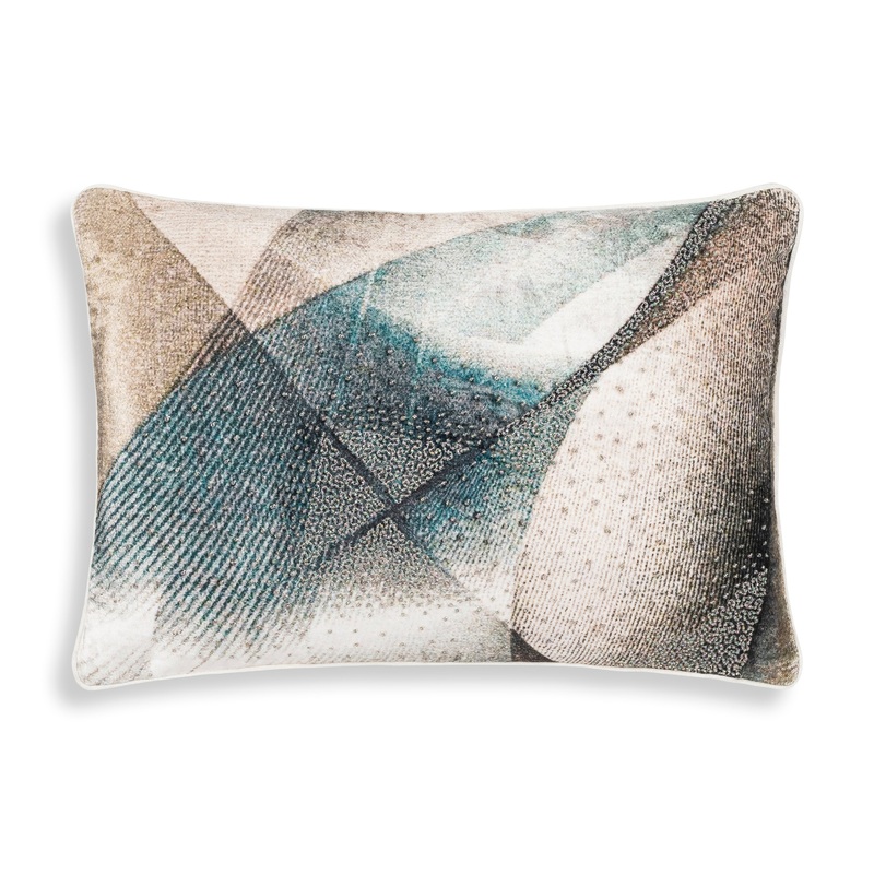 Blue and Grey Jade Oblong Pillow
