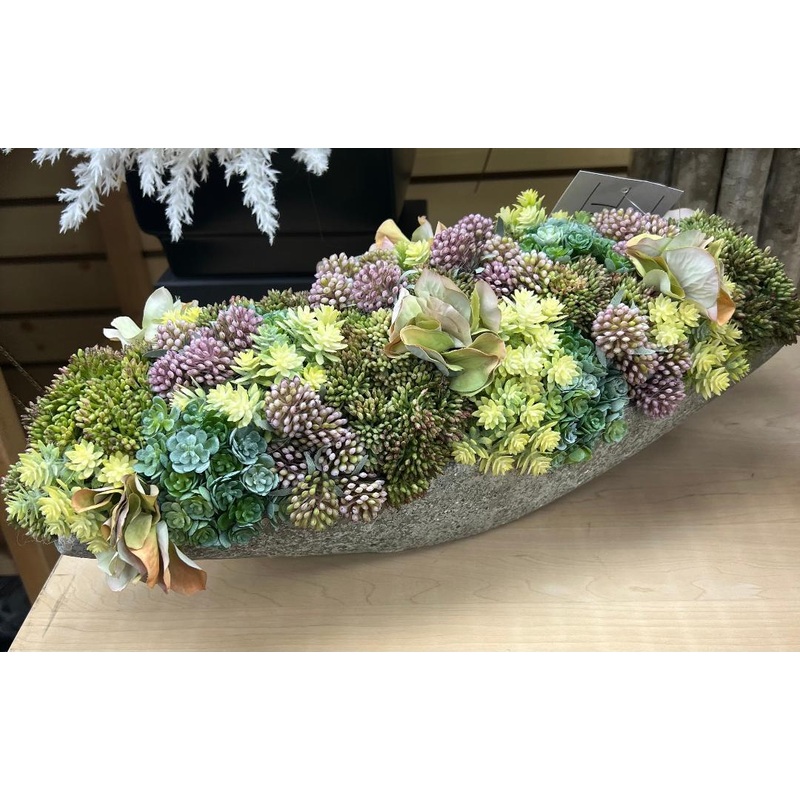 CDI Sedum Floral in Oval Pot