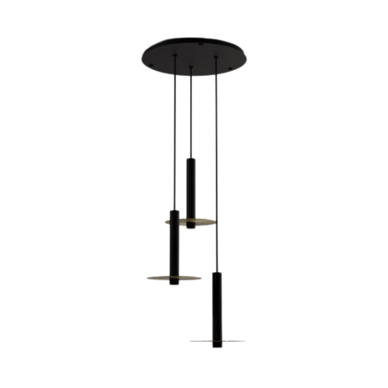 Koncept CMP-C3-S-12 Combi LED Pendant, Metal Plate