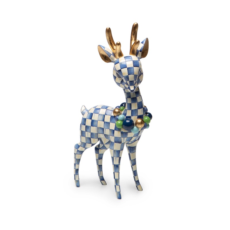 MacKenzie- Childs Royal Check Deary Deer