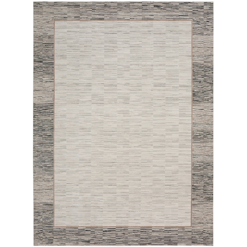 Nourison Desire 9′ x 12′ Grey Black Modern Indoor Rug