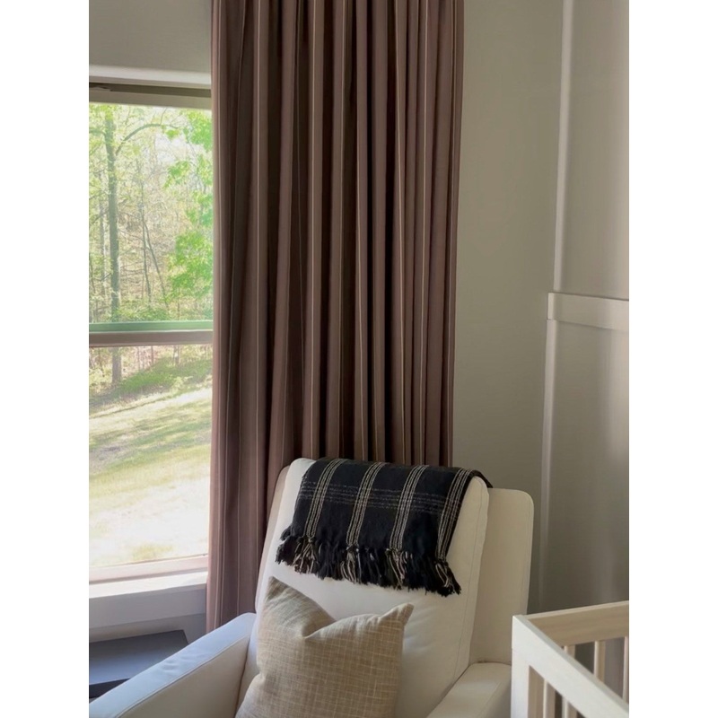 Vivienne Plaid Stripes Linen Curtains & Drapes Grommet
