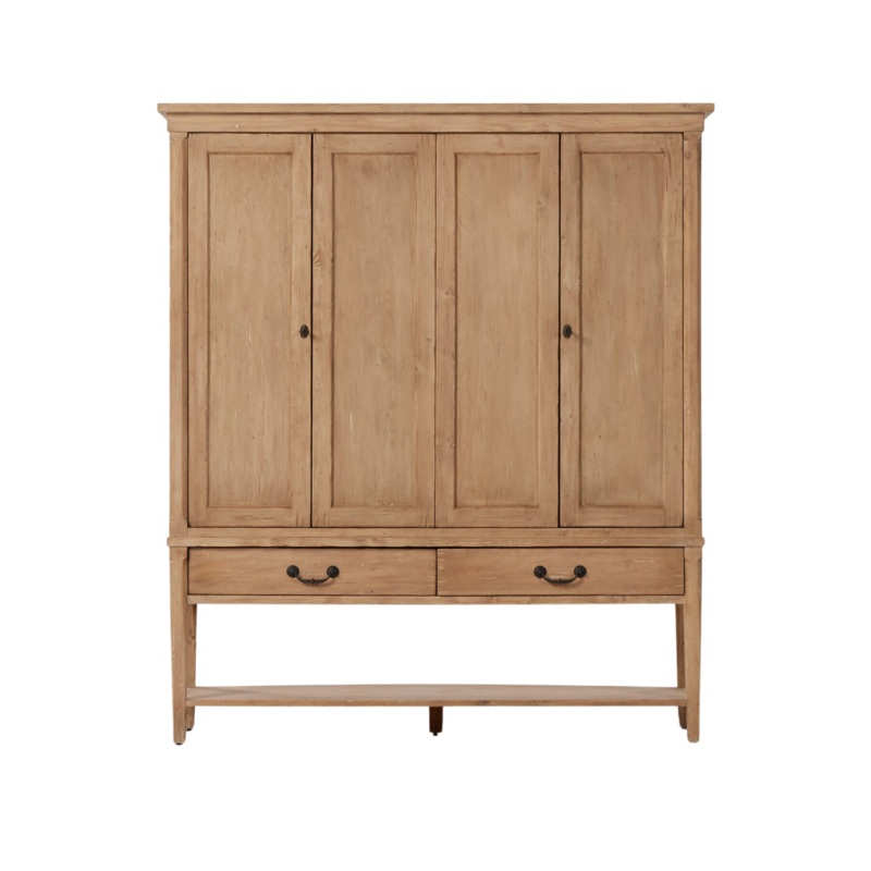 FLOOR MODEL – Brimley Wide Cabinet – Light Pine