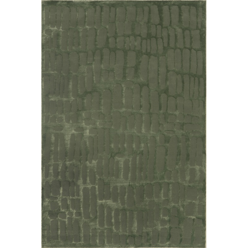 Summit Plush Textured Washable Rug | Forest Green