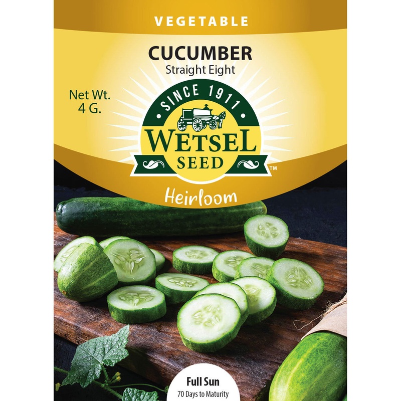 Wetsel Seed Heirloom Cucumber Straight 8 Seed