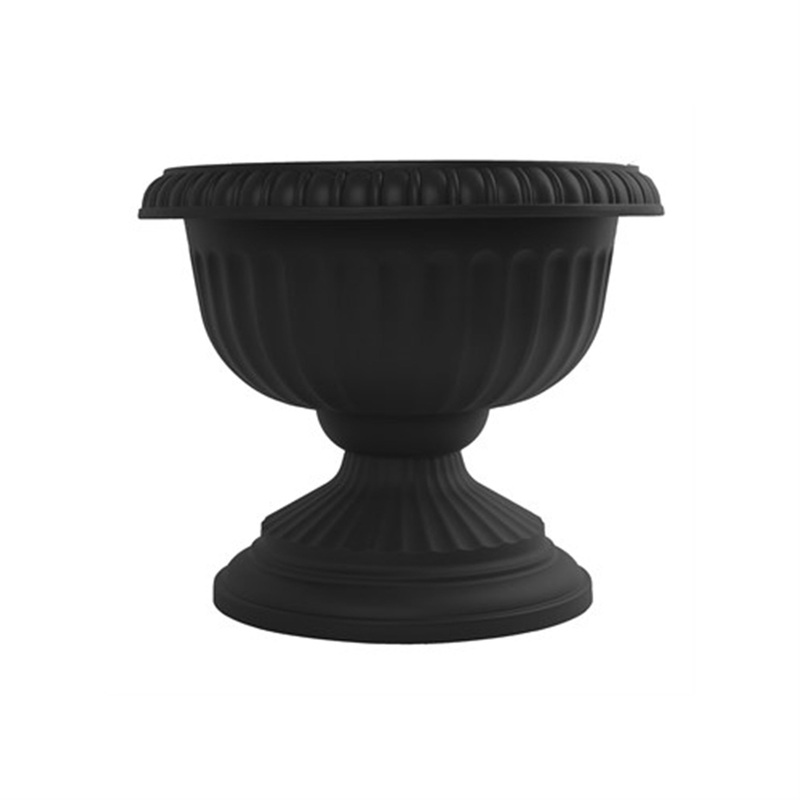 Bloem Grecian Urn Planter, Black, 18″