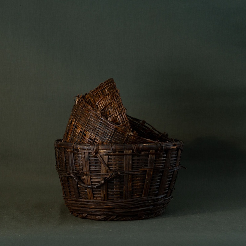 Vintage Dark Himachal Basket