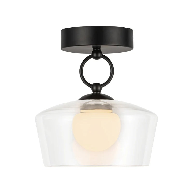 Alora Mood SF443308-UNV Leota 1-lt 8″ LED Semi-Flush Mount