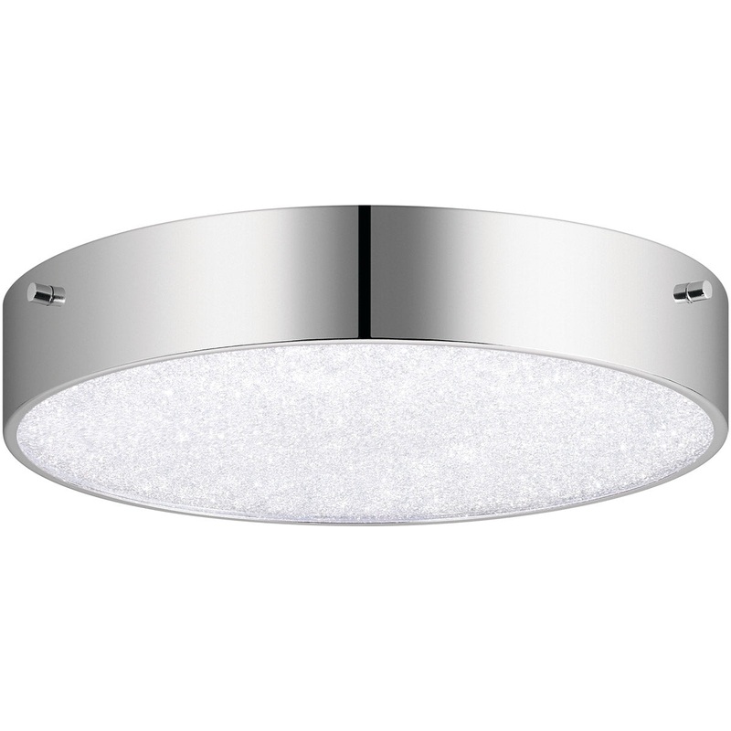 Elan 84049 Crystal Moon 12″ Wide LED Flush Mount