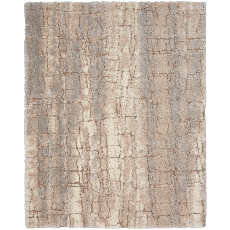 Nourison Dreamy Shag 9′ x 12′ Ivory Beige Shag Indoor Rug