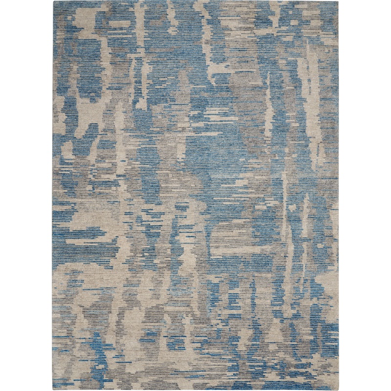 Nourison Ellora 7’9″ x 9’9″ Blue Modern Indoor Rug