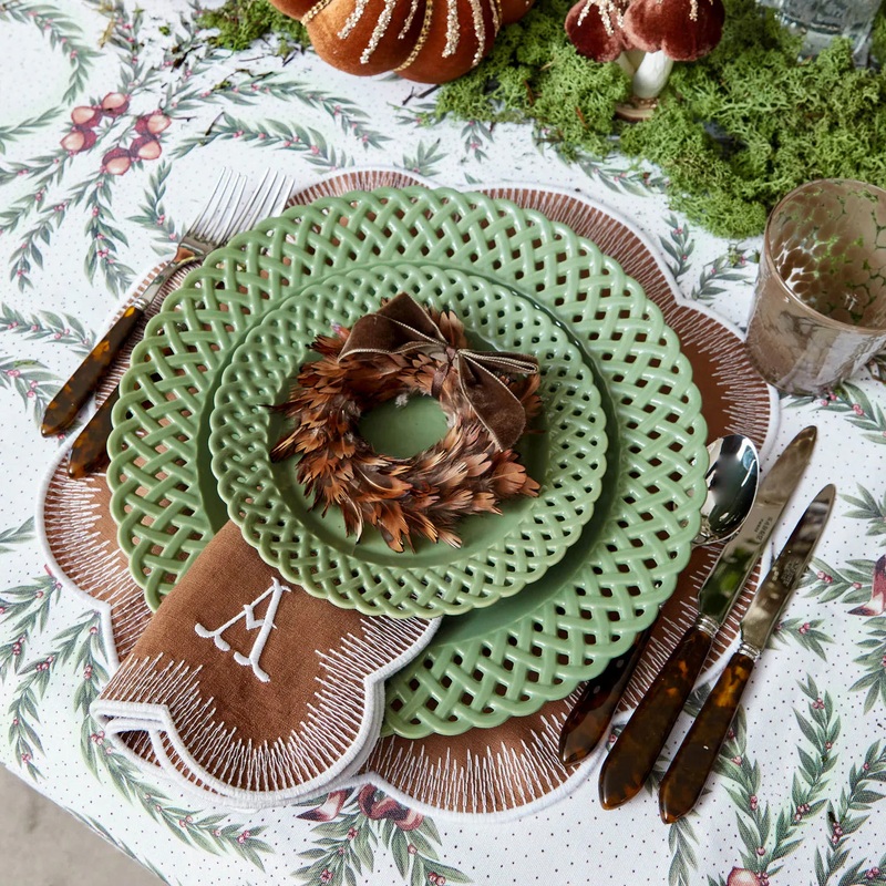 Alathea Caramel Linen Placemats & Napkins (Set of 4)