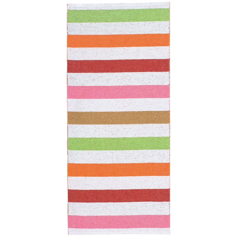 Happy Indoor / Outdoor Swedish Woven Plastic Runner Rug, Nine Sizes in Four Color Variants