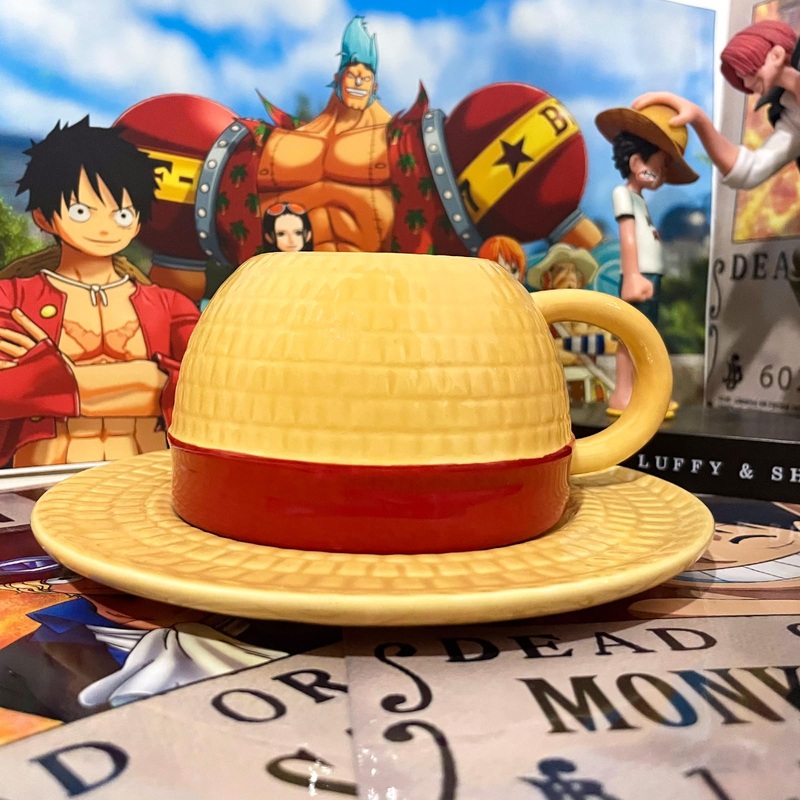 One Piece Anime Luffy Hat Coffee Cup