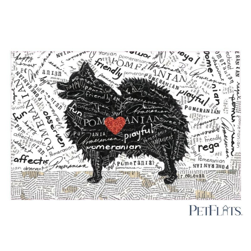 Pomeranian PetFlat – Premium Vinyl Mat