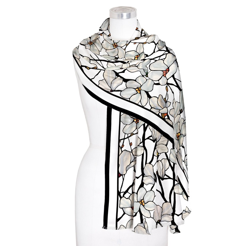 Tiffany Magnolia Silk Blend Women’s Fashion Shawl