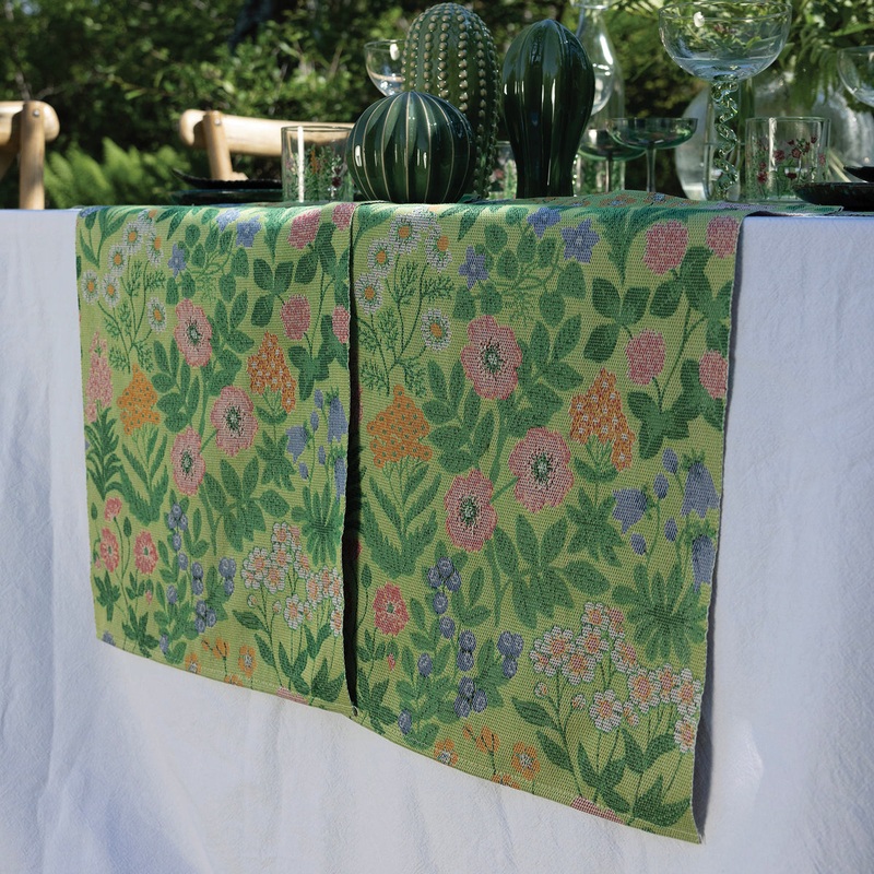 Vildblommor Organic Cotton Woven Table & Kitchen Textiles Collection
