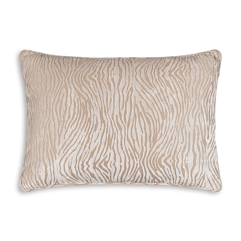 Nala Ivory Jacquad Lumbar Pillow
