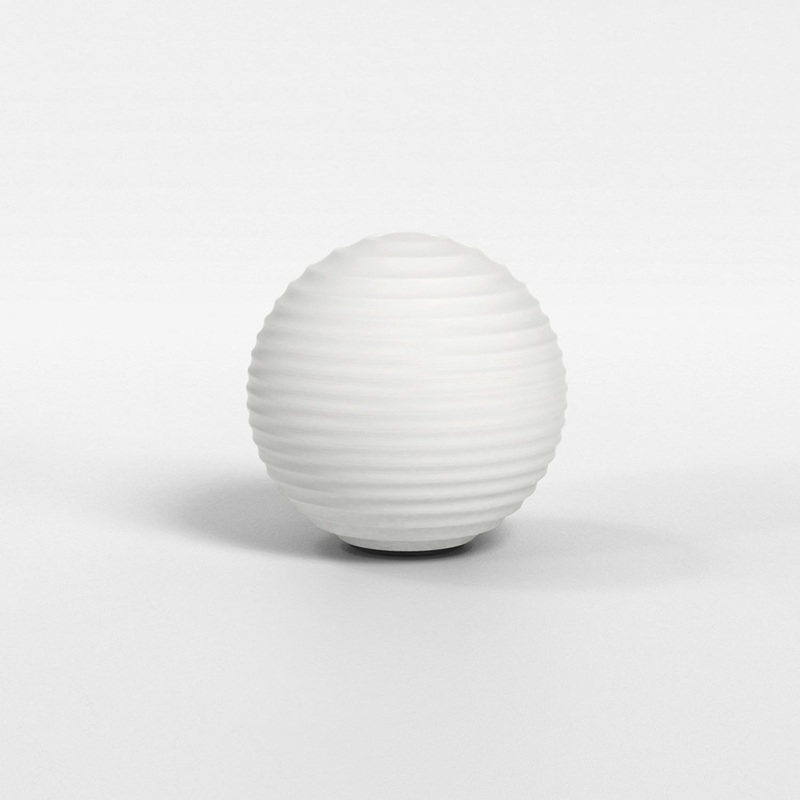 Astro Tacoma Globe Ribbed Glass Lampshade