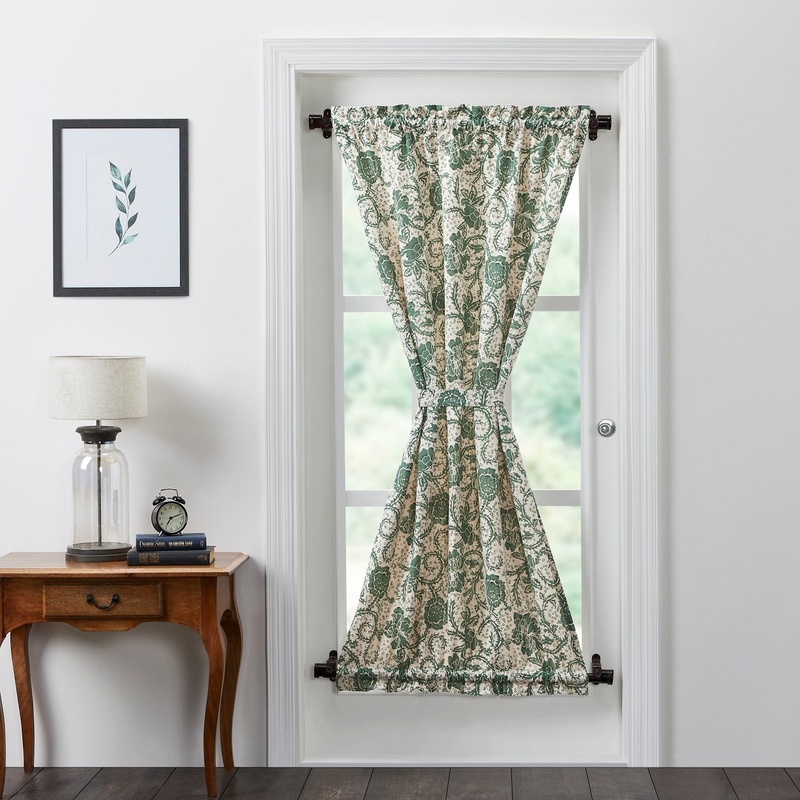 Dorset Green Floral Door Panel 72×40