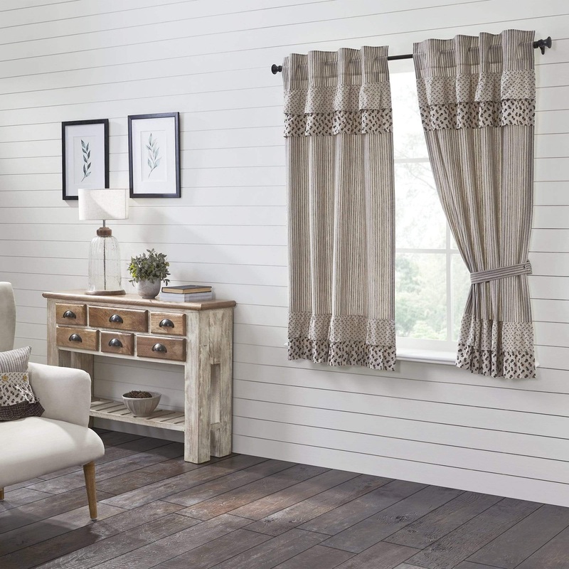 Florette Ruffled Short Panel Set of 2 63×36
